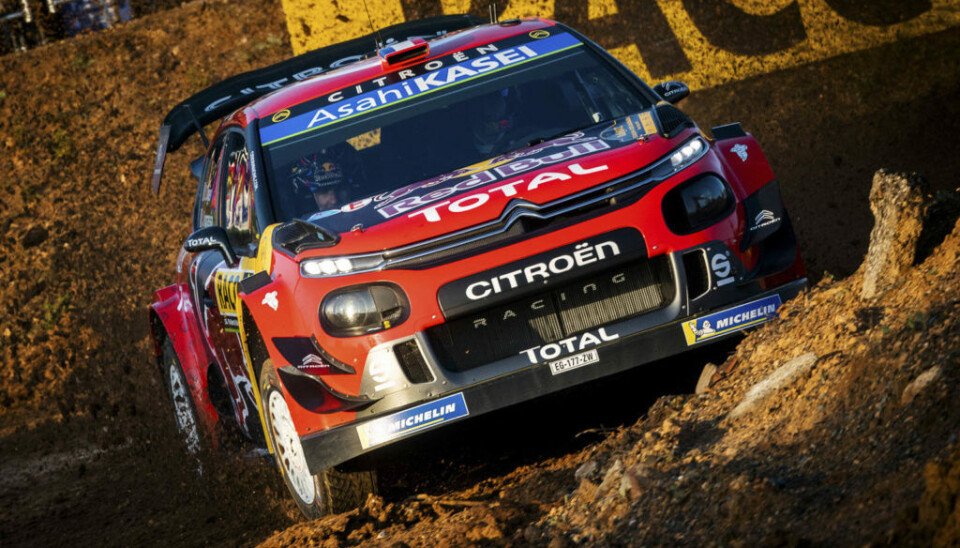 Sebastien Ogier (FRA) Julien Ingrassia (FRA) of team Citroen Total WRT is seen racing on shakedown during the World Rally Championship Spain in Salou, Spain on October 24, 2019 // Jaanus Ree/Red Bull Content Pool // AP-21YK34Y651W11 // Usage for editorial use only //