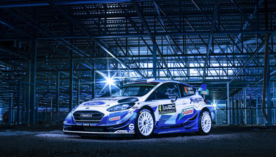 2020-utgaven av M-Sports Ford Fiesta WRC. (Foto: Drew Gibson)