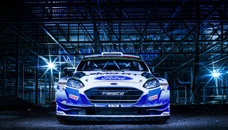 2020-utgaven av M-Sports Ford Fiesta WRC. (Foto: Drew Gibson)