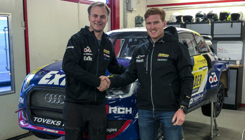 Teamsjef Joel Christoffersson og Ben-Philip Gundersen fortsetter samarbeidet, nå på ett hakk høyere nivå. (Foto: JC Raceteknik)
