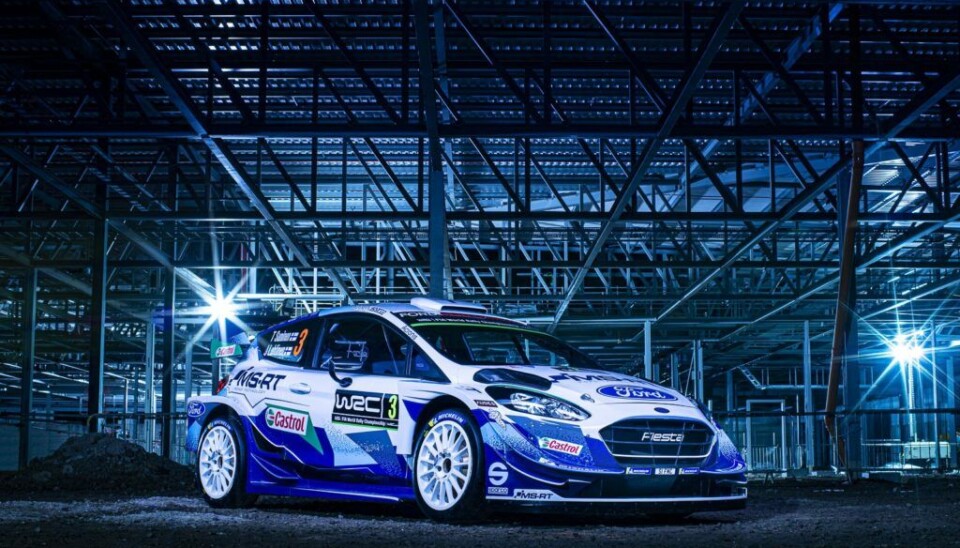 2020-utgaven av M-Sports Ford Fiesta WRC. (Foto: Drew Gibson)