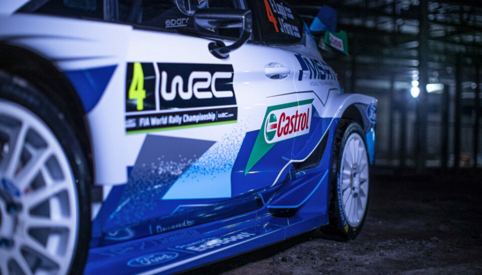 2020-utgaven av M-Sports Ford Fiesta WRC. (Foto: Drew Gibson)
