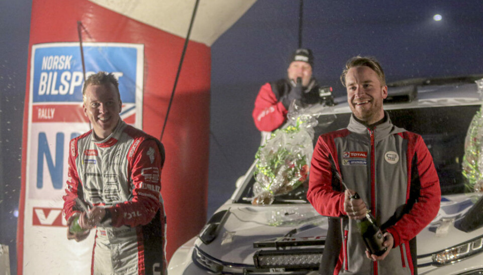 Mads Østberg og kartleser Torstein Eriksen. (Foto: Simen Næss Hagen / Parc Fermé)