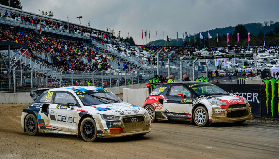 Enzo Ide, til venstre, i forbindelse med VM-runden på Spa-Francorchamps i fjor. (Foto: Jan-Kåre Rafoss)