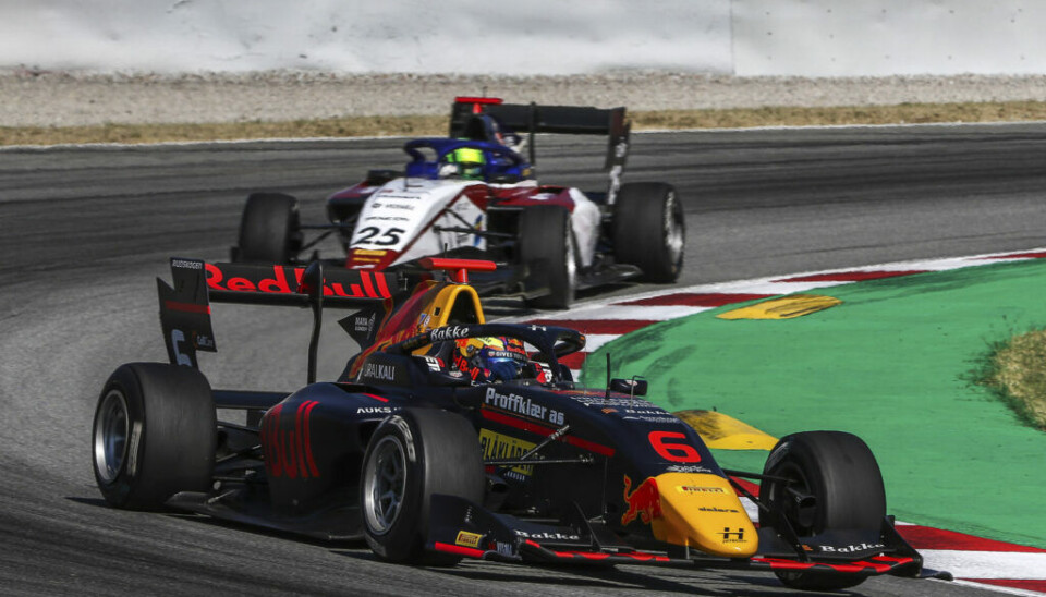 Dennis Hauger i front foran David Schumacher. (Foto: Dutch Photo Agency / Red Bull Content Pool)