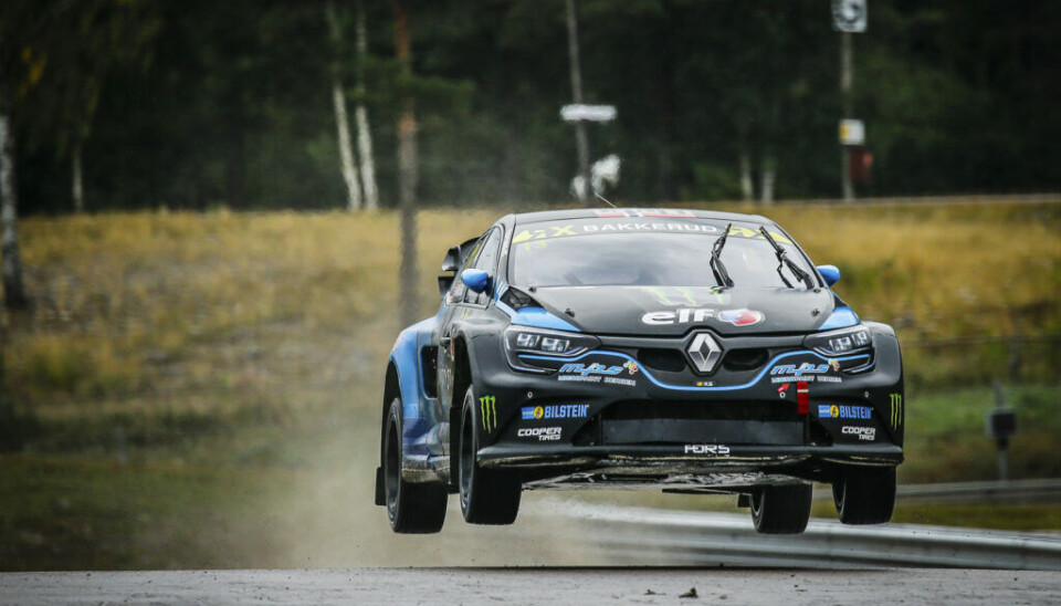 Andreas Bakkerud under sine første runder i Höljes. (Foto: Tom Banks / IMG)