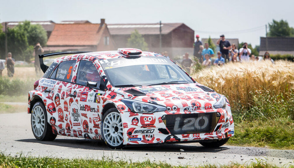 Thierry Neuville fra hjemmeløpet Ypres Rally i 2018. I år blir verken han eller de andre VM-førerne å se i dette løpet. (Foto: Hyundai Motorsport GmbH)
