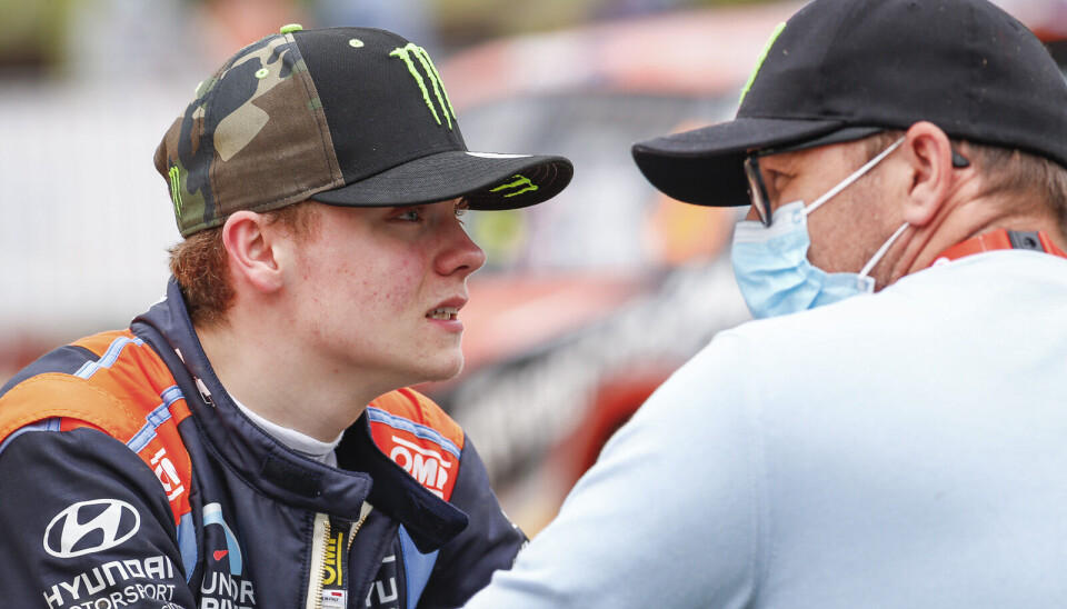 Oliver og Petter Solberg fra Rally Portugal sist helg. (Foto: McKlein)