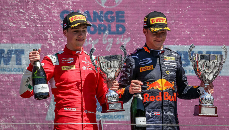 Denns Hauger og teamkamerat Olli Caldwell. (Foto: Red Bull Content Pool)
