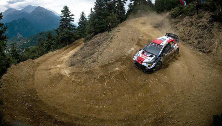 Kalle Rovanperä fra de greske rallyveiene. (Foto: Jaanus Ree / Red Bull Content Pool) Kalle Rovanperä fra de greske rallyveiene. (Foto: Jaanus Ree / Red Bull Content Pool)