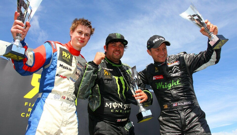 Under EM-runden i Portugal i 2013 var det Liam Doran (midten) som vant finalen, foran Mats Lysen og Petter Solberg. Men det var Mats Lysen som tok flest poeng på grunn av det nye poengsystemet den gangen. Nå går sporten tilbake til et mer tradisjonelt poengsystem.