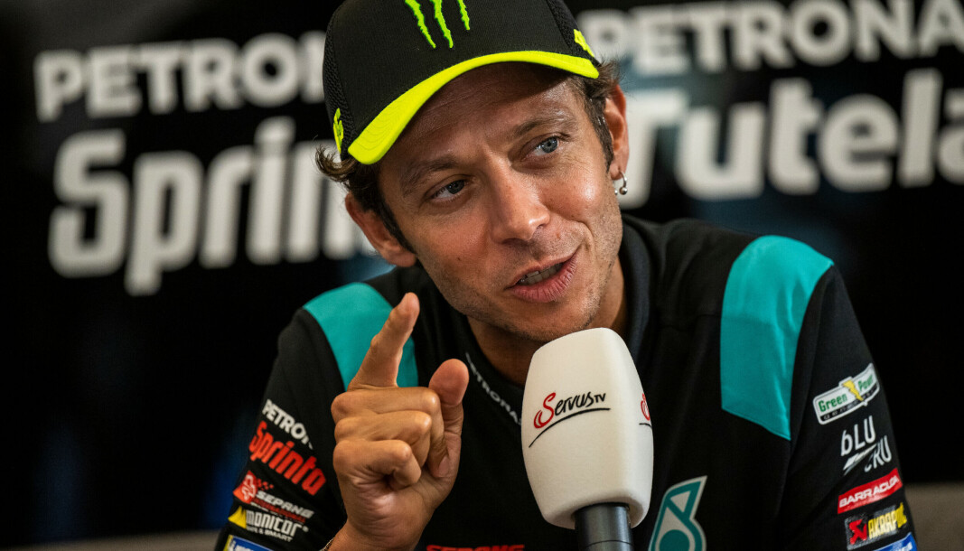 Valentino Rossi, her på Red Bull Ring i August i fjor. Valentino Rossi, her på Red Bull Ring i August i fjor.