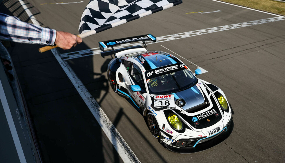 Dennis Olsen og KCMG endte på pallen i årets første løp på Nürburgring.