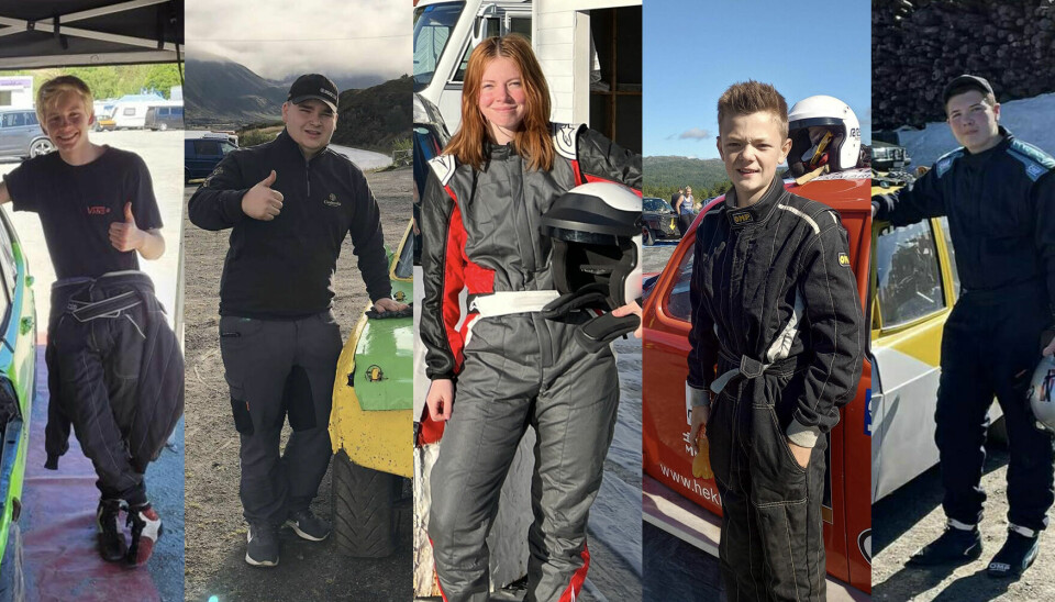 Erling Tjelta (17), Jonas Bjørnås (16), Sunniva Sveen (16), Petter Bakkebø (14) og Lars Victor Svendby (14).