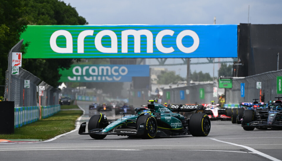 Aramco og Fernando Alonso, to sentrale elementer bak Aston Martins suksess denne sesongen.