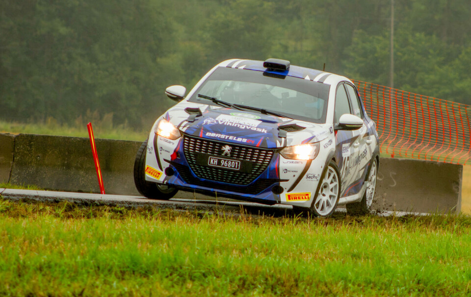 Herman Lie-Nilsen, her fra fra Rally Grimstad 2023.