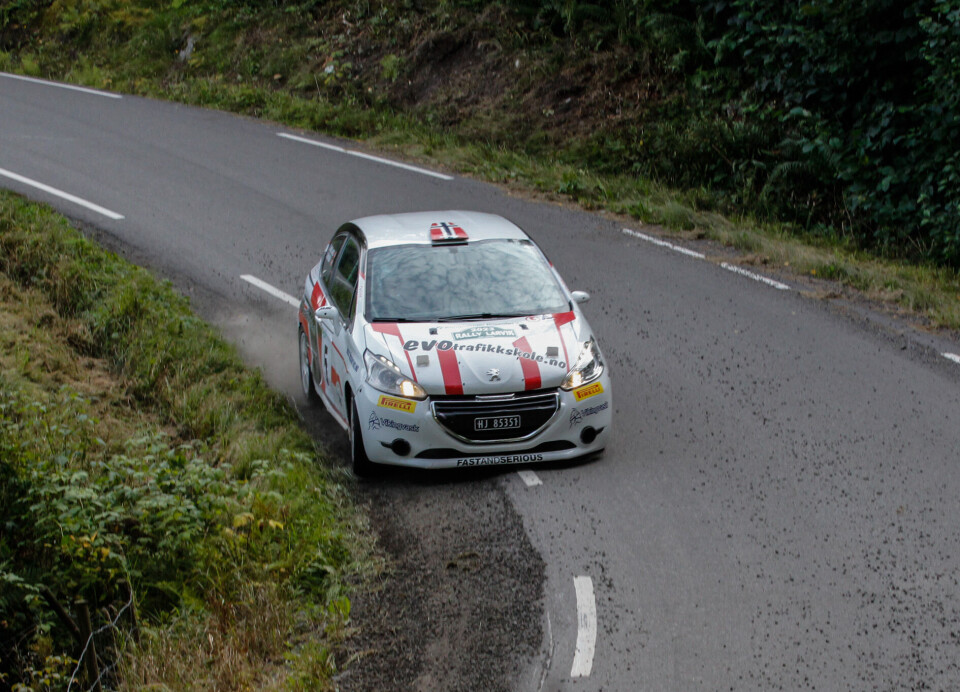 Steve Røkland blir ikke å se i årets Rally Larvik, her fra fjorårets utgave.