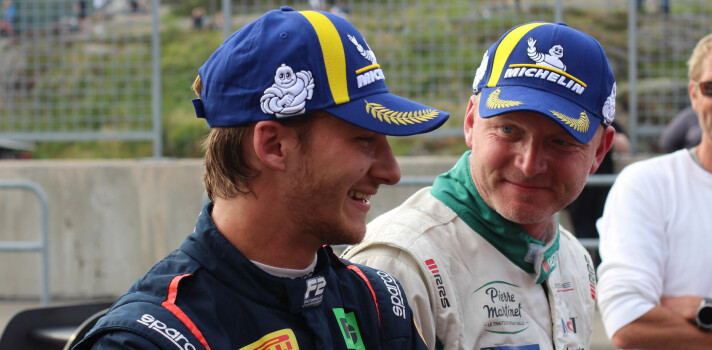 Dennis Hauger og Roar Lindland under Porschefestivalen.