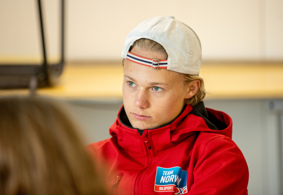 Oskar Biksrud, her fra Bilsporttalentet 2023.