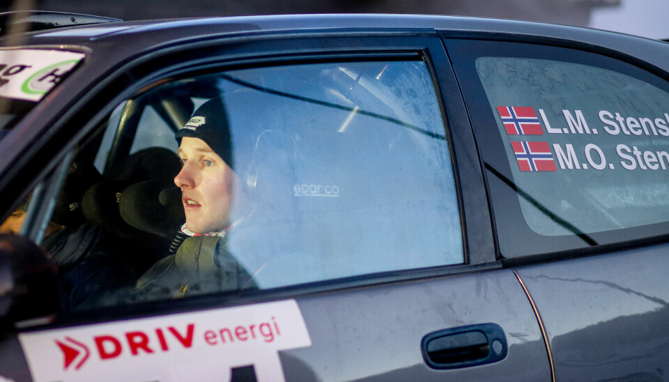 Lars Martin Stensbøl, her fra Sigdalsrally for snart to uker siden. Der imponerte han i sitt aller første løp med helt ny rallybil i en ny klasse.
