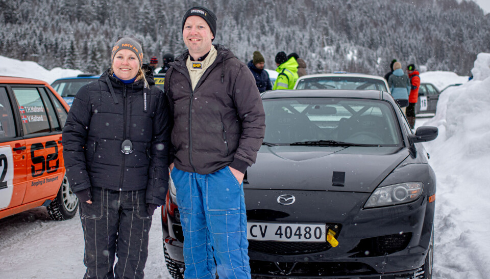 Jan Helge Solberg, her med søster Linn Torunn som kartleser, fra Flesbergsprinten tidligere i vinter.