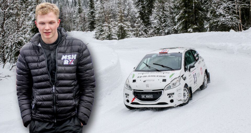 Fra banekunstner til skogskriger – nå sikter Marius (20) mot norgeseliten i rally