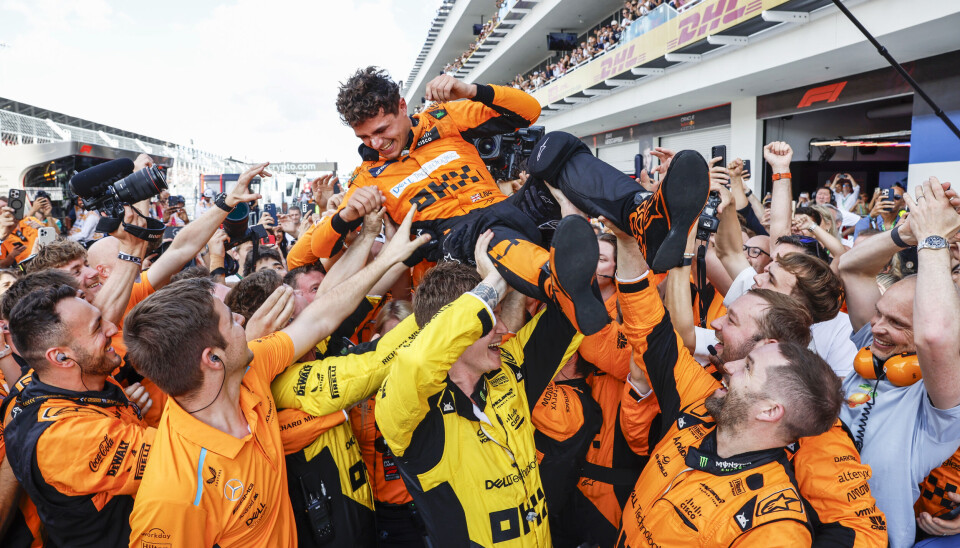 Jubelscenene var noe for seg selv etter at Lando Norris tok sin første Formel 1-seier.