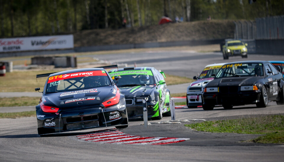 Glenn Haug i føringen i GT4-klassen er blitt et relativt normalt syn i norsk racing.