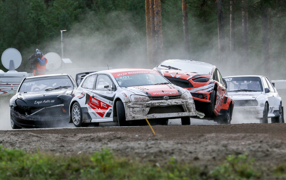 Simen Engsvik i aksjon. I år stiller han opp i ny bil.