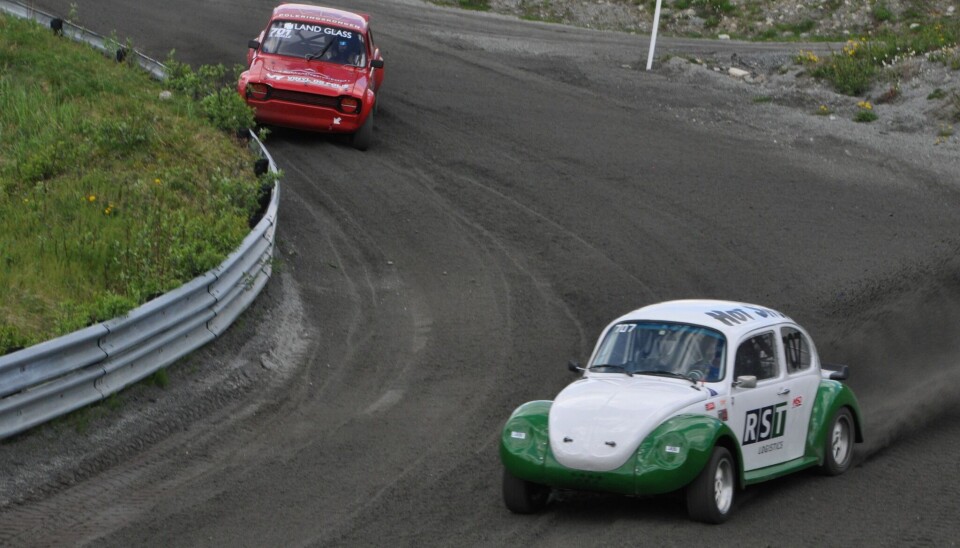 Ole Sæther foran Amund Walle.