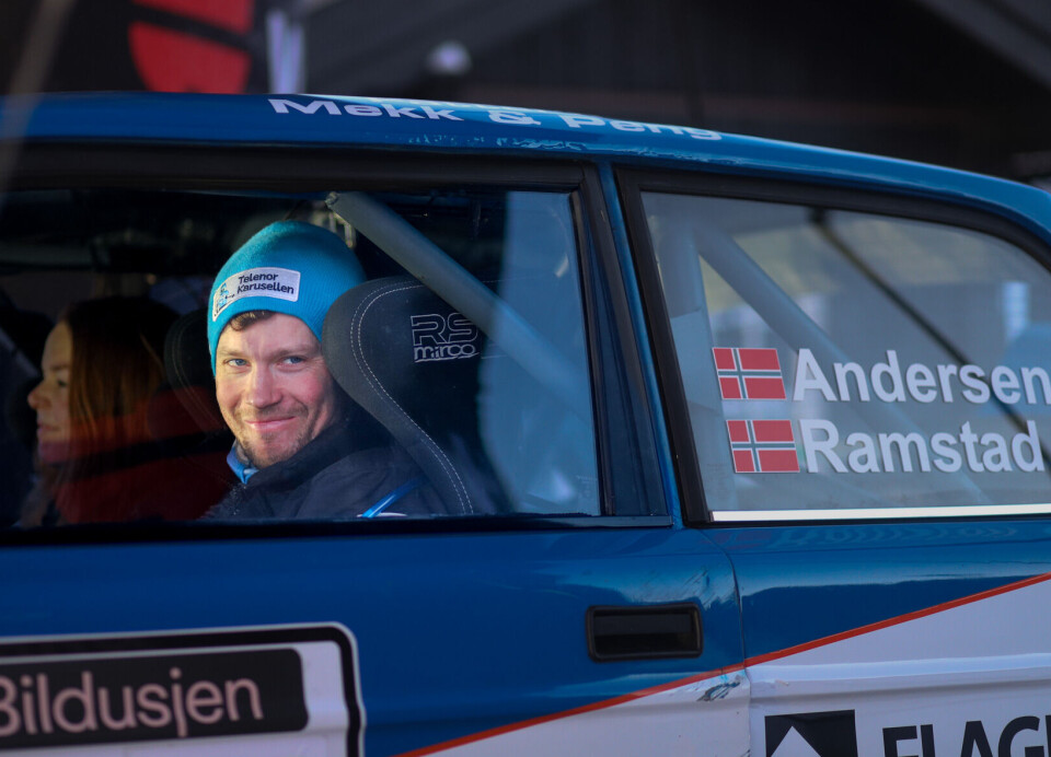 Ib Vegard Andersen og kartleser Kari Anne Ramstad fra sesongåpningen i vinter.