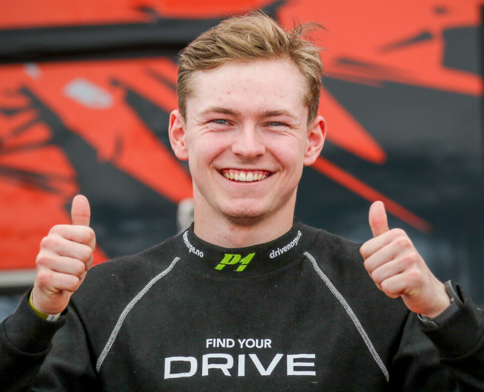 Marcus Myrseth var strålende glad for bestetiden i 1. omgang, vel uvitende om hva som ventet ham senere denne helgen.