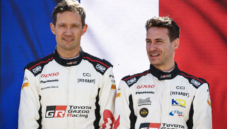 Sebastien Ogier og hans kartleser Vincent Landais.