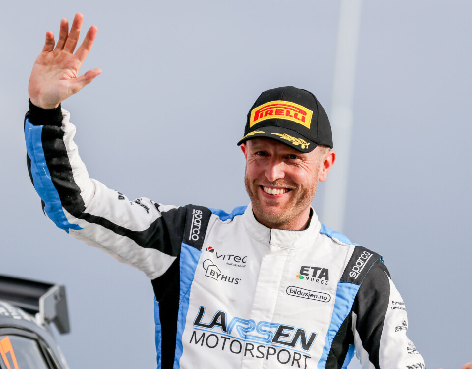 Frank Tore Larsen, her fra Royal Rally of Scandinavia i Värmland i Sverige, der han duellerte mot Martins Sesks gjennom hele EM-runden.