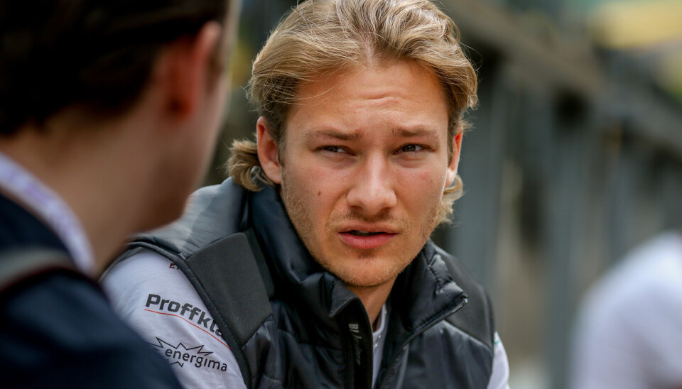 Dennis Hauger under torsdagens oppladning til løpshelgen på Spa-Francorchamps.