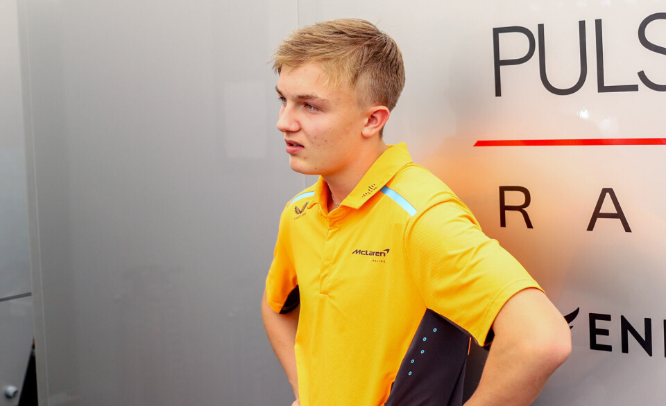 Martinius Stenshorne i forkant av Formel 3-helgen på Spa-Francorchamps.