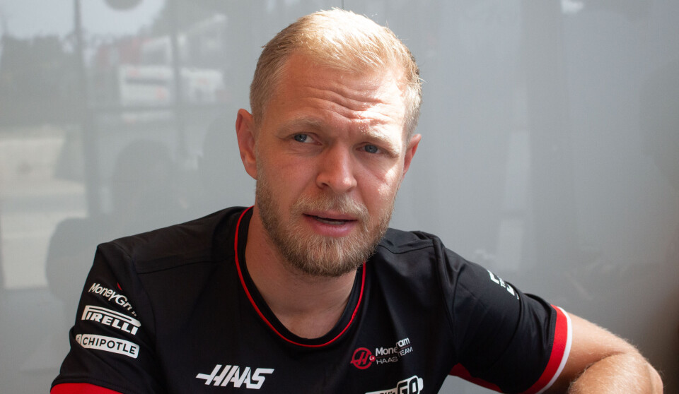 Haas-fører Kevin Magnussen på Spa-Francorchamps.