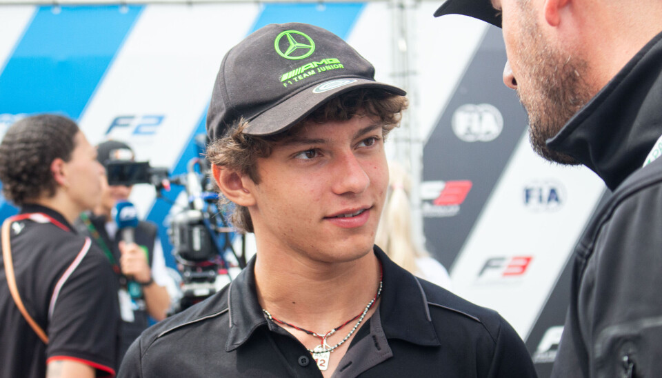 Andrea Kimi Antonelli under forrige løpshelg på Spa-Francorchamps.