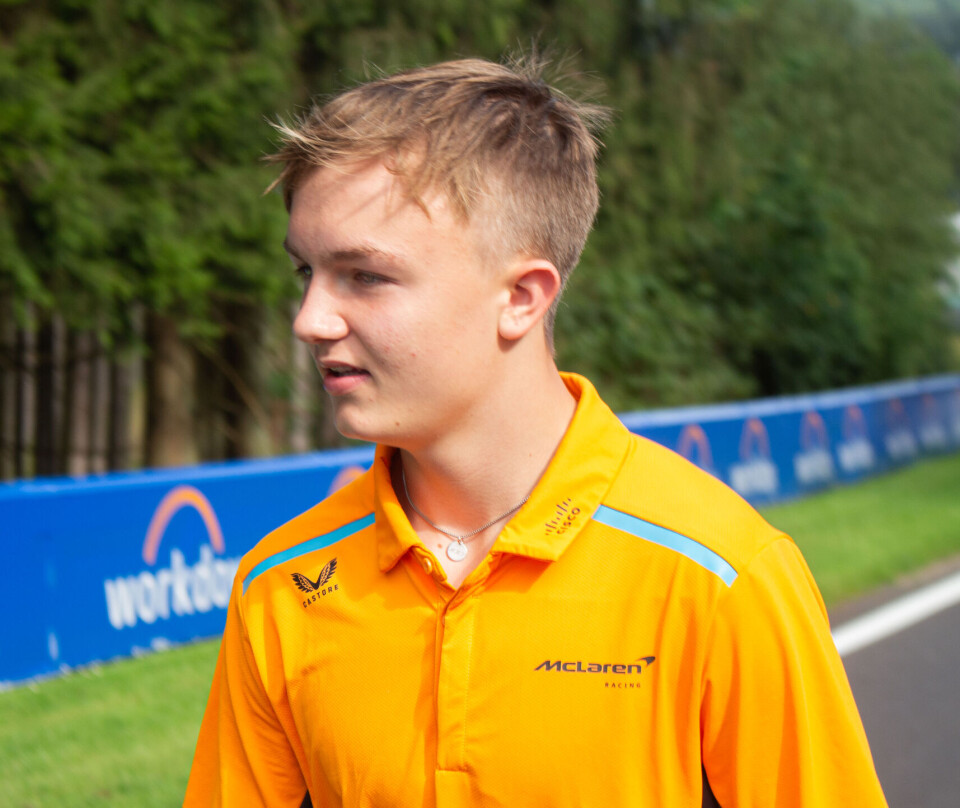 Martinius Stenshorne, her fra Spa-Francorchamps i fjor.