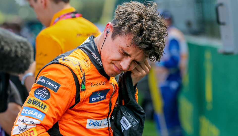 McLarens Lando Norris på Spa-Francorchamps.