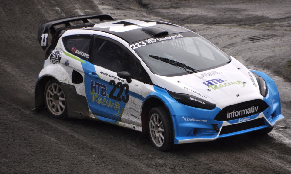 Andreas Bakkerud i aksjon i Vikedal.