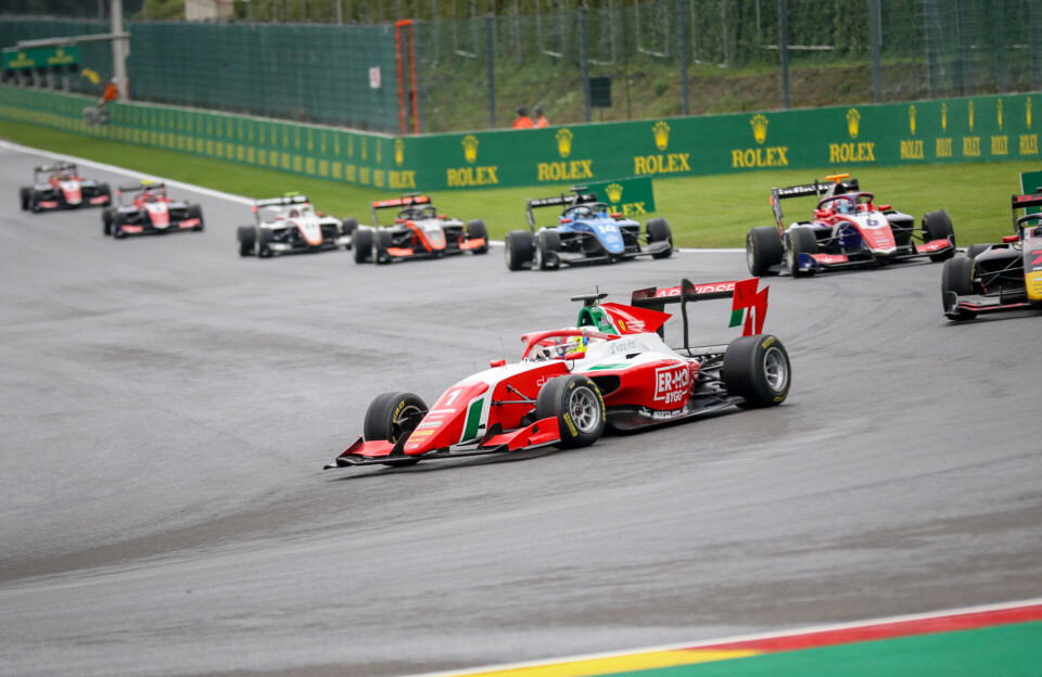 Dino Beganovic i aksjon på Spa-Francorchamps.