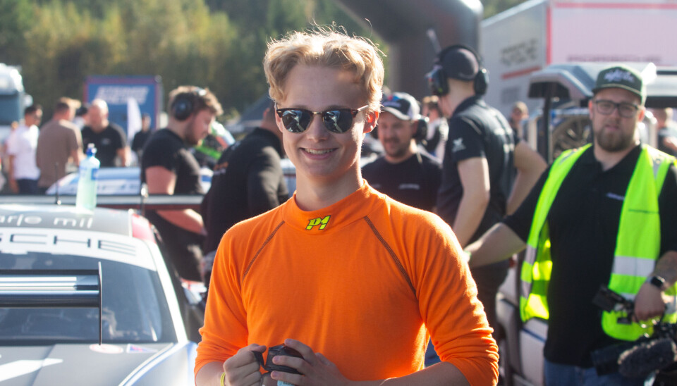 Oskar Biksrud under fjorårets Porschefestival.