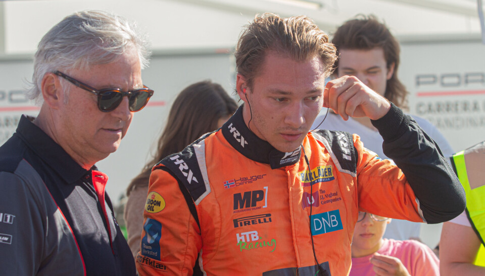 Harald Huysman og Dennis Hauger under Porschefestivalen sist helg.