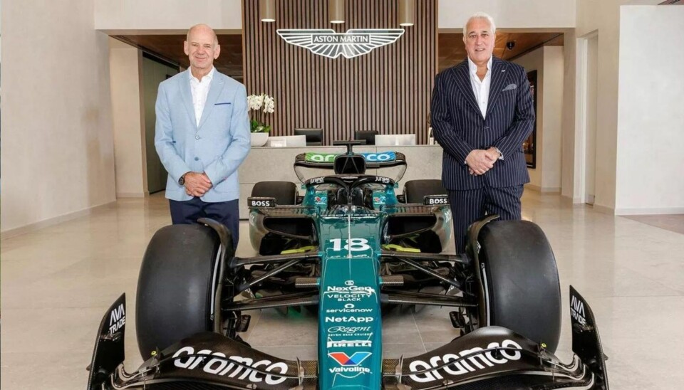 Adrian Newey og Lawrence Stroll.