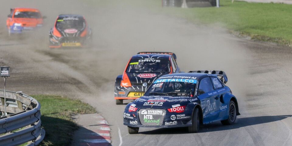 Emil Sivesind fra 2. omgang på Momarken. I likhet med flere venter han med å sprette champagnen til løpet er over - selv om ingen kan ta igjen verken ham i klasse 4 eller tittelkandidatene i flere av de andre klassene.