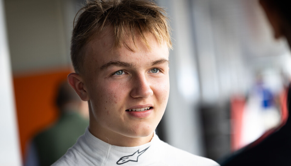 Martinius Stenshorne, her fra Formel 3-testen på Jerez.