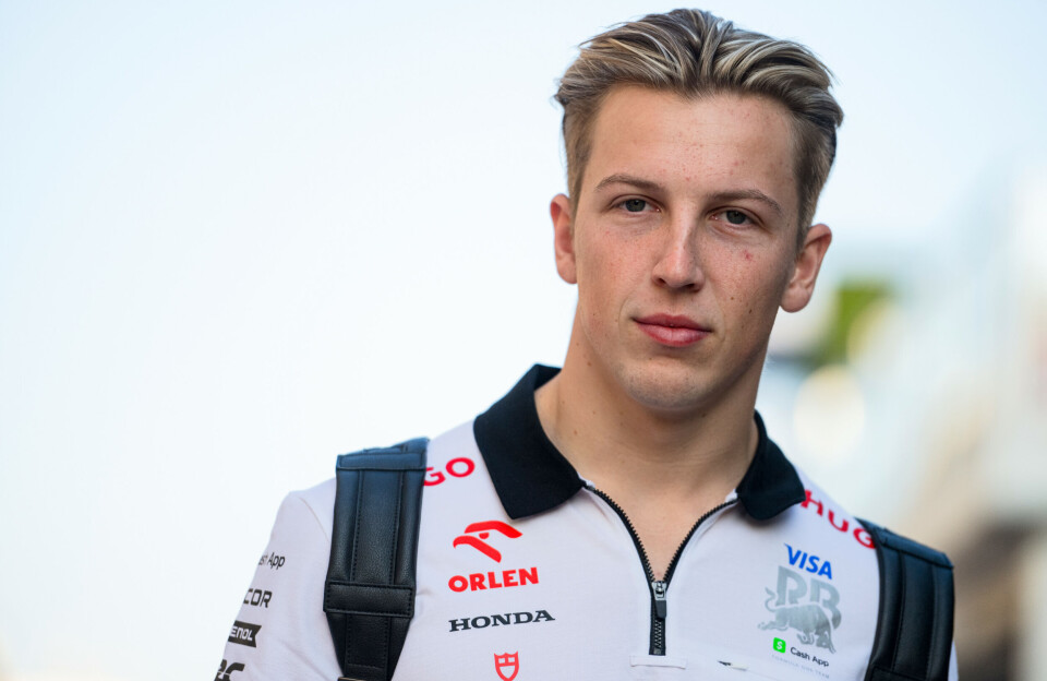 Liam Lawson starter langt bak i helgens løp.