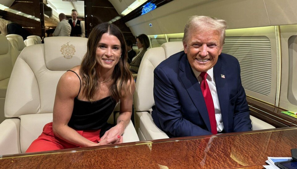 Danica Patrick sammen med Donald Trump.