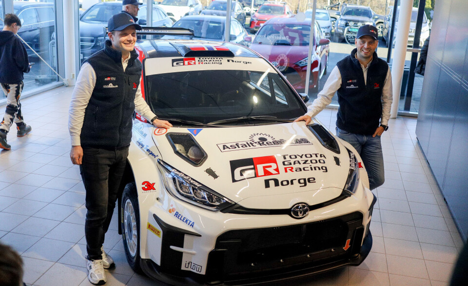 Avduking av Toyota GR Yaris Rally2 i Moss i forbindelse med Eyvind Brynildsen sitt rallyprogram for 2025.